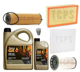 FOR VW CADDY 2.0 TDI C20 MK5 GENUINE SERVICE KIT WITH 6L 0W20 TRIPLE QX