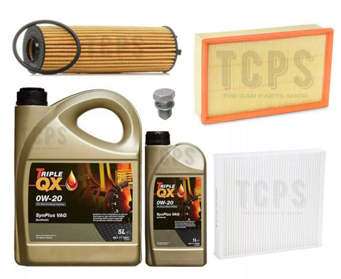 FOR VW CADDY C20 TDI MK4 SERVICE 6L TRIPLE QX OIL & OIL & AIR & CABIN FILTERS