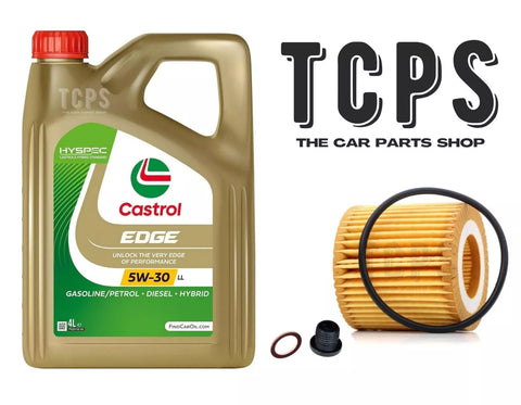 FOR VW POLO MK5 1.2 SERVICE REPLACEMENT 4L CASTROL OIL WITH OIL FILTER AND SUMP