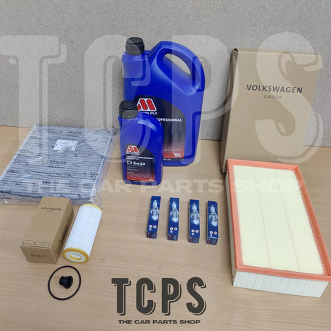 FOR VW GOLF R 2.0 TSI PETROL MK7 GENUINE SERVICE KIT 6L MILLERS GENUINE PACK