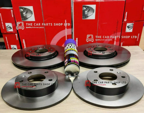 FITS MINI COOPER 1.6 R50 01-07 GENUINE BREMBO FRONT & REAR BRAKE DISCS OE NEW