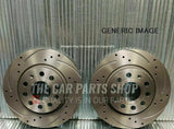 FOR BMW 118D E87 MSPORT FRONT DRILLED AND GROOVED BRAKE DISCS PAIR