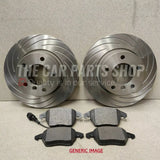 TO FIT VW GOLF R MK7 2013> FRONT GROOVED BRAKE DISCS AND PADS 340MM