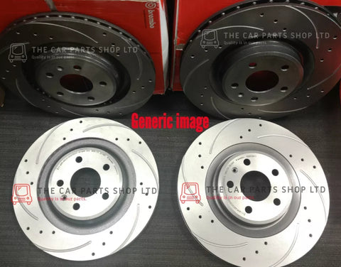 FOR VAUXHALL CORSA VXR NUERBURGRING EDITION BREMBO DISCS DRILLED GROOVED OEM