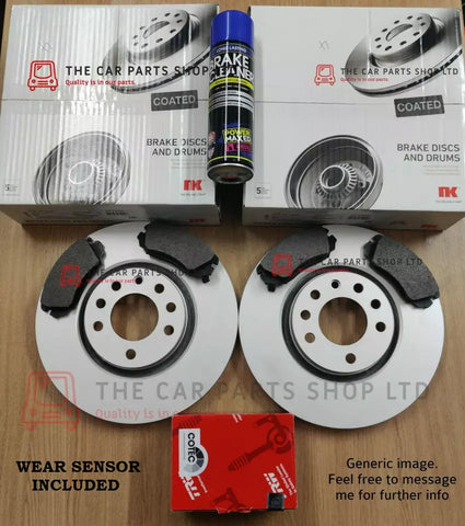 FITS MINI ONE 1.6 R50 2001-2007 NK COATED FRONT DISCS 276MM AND TRW PADS