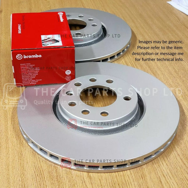 FOR VW CARAVELLE 2.0 TDI 10-15 FRONT BRAKE DISCS AND BREMBO PADS