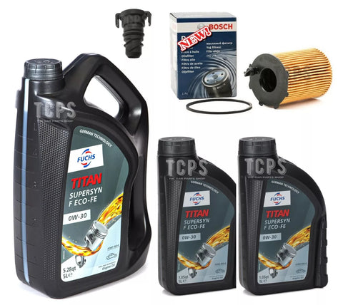 BOSCH SERVICE KIT FOR FORD TRANSIT CONNECT 1.5 MK2 7L FUCHS 0W30 FILTER PLUG