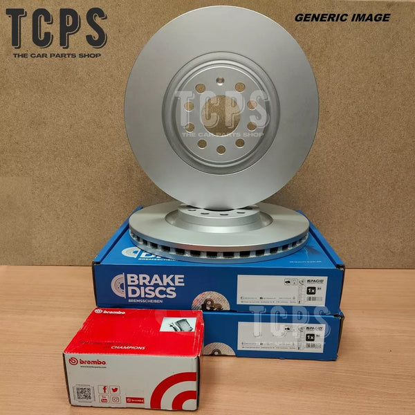 FOR AUDI S3 2.0 8V MK3 2012+ REAR BRAKE DISCS COATED 310MM & BREMBO PADS NEW