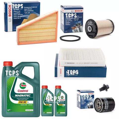 FITS FORD MONDEO MK4 1.8 TDCI 2007+ BOSCH FILTERS SERVICE KIT & 6L CASTROL OIL
