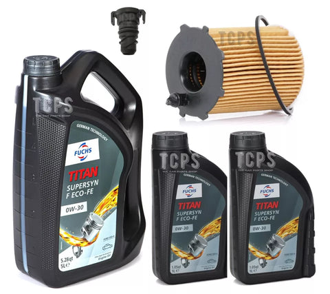 7L 0W30 OIL CHANGE SERVICE KIT FOR FORD TRANSIT CONNECT 1.5 MK2