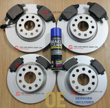 FOR AUDI S3 2.0 8V MK3 2012+ FULLY COATED FRONT REAR BRAKE DISCS & PADS OE