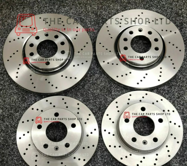 TO FIT SKODA FABIA TDI VRS MK1 FRONT DRILLED DISCS & REAR DRILLED DISCS 288 232