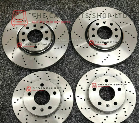 TO FIT SKODA FABIA TDI VRS MK1 FRONT DRILLED DISCS & REAR DRILLED DISCS 288 232