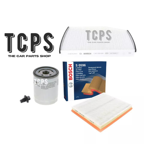 FOR FORD TRANSIT CUSTOM 2.0 2012+ BOSCH OIL AIR CABIN FILTER SERVICE KIT