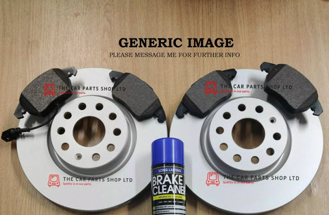 FOR AUDI A4 MK3 TDI S-LINE FULLY COATED FRONT BRAKE DISCS & PADS OE QUALITY