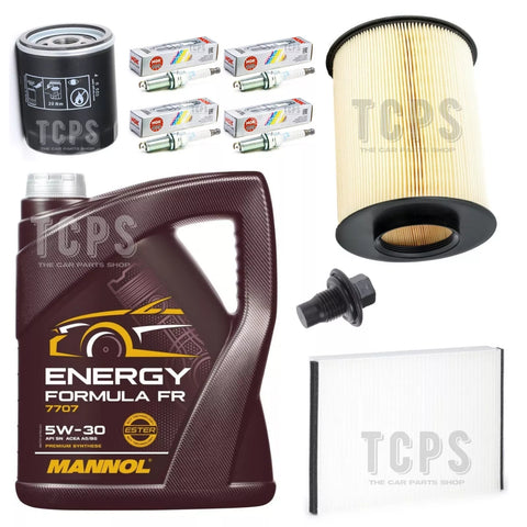FITS FORD FOCUS 1.6 SCTI MK3 COMPLETE SERVICE KIT WITH BOSCH PSARK PLUGS MANNOL