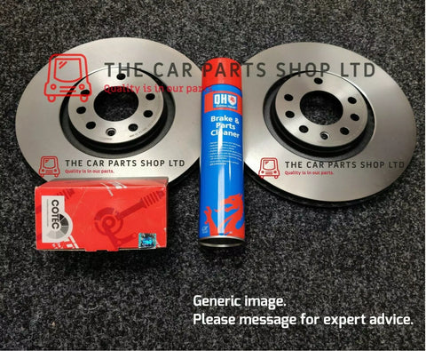 TO FIT SKODA FABIA TDI VRS MK1 REAR BRAKE DISCS WITH TRW BRAKE PADS SET