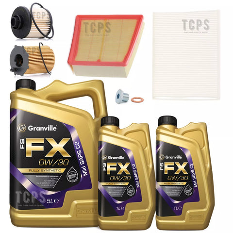 FITS FORD TRANSIT COURIER SPORT 1.5 2014+ COMPLETE SERVICE KIT WITH 0W30 OIL