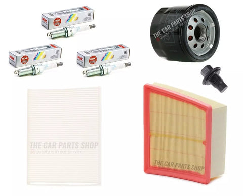 FOR FORD FIESTA 1.0 ECOBOOST MK7 FULL SERVICE FILTER KIT AND 3 NGK IRIDIUM PLUGS