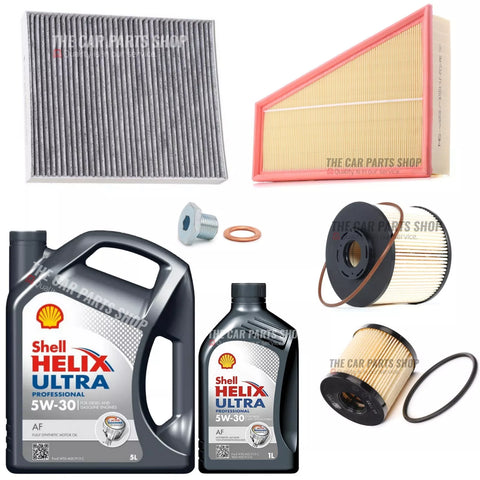 FOR Ford Galaxy 2.0 TDCi 103KW 140HP SERVICE FILTER KIT & 6L SHELL ULTRA AF OIL
