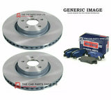 FOR SEAT LEON 1.9 TDI MK1 05-13 FRONT BRAKE DISCS AND BORG & BECK PADS