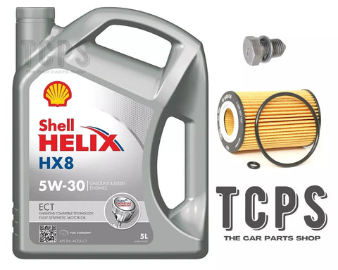 TO FIT VW GOLF 1.6 TDI MK7 BOSCH SERVICE KIT SHELL HX8 + OIL FILTER PLUG