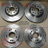 FOR SKODA FABIA TDI VRS MK1 FRONT AND REAR GROOVED DISCS ONLY