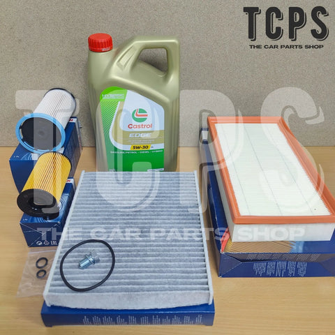 FOR VW BEETLE 2.0 TDI 14-18 NEW BOSCH FILTERS SERVICE KIT CASTROL 5L MOTOR OIL
