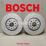FOR VW GOLF R MK7 2013> REAR DRILLED BOSCH BRAKE DISCS BRAND NEW 310MM DISCS