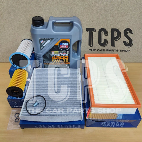 FOR VW PASSAT B8 1.6 2.0 TDI 2014+ LIQUI MOLY BOSCH SERVICE KIT BRAND NEW 5W30