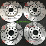 FOR AUDI S3 MK3 QUATTRO FRONT & REAR DRILLED DISCS AND BRAKE PADS ALL ROUND