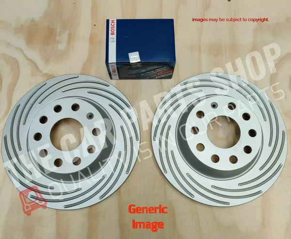 FOR AUDI S3 2.0 8V MK3 2012> COATED FRONT BRAKE DISCS 340MM & BOSCH PADS NEW