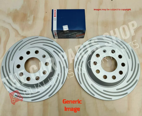 FOR AUDI S3 2.0 8V MK3 2012> COATED FRONT BRAKE DISCS 340MM & BOSCH PADS NEW