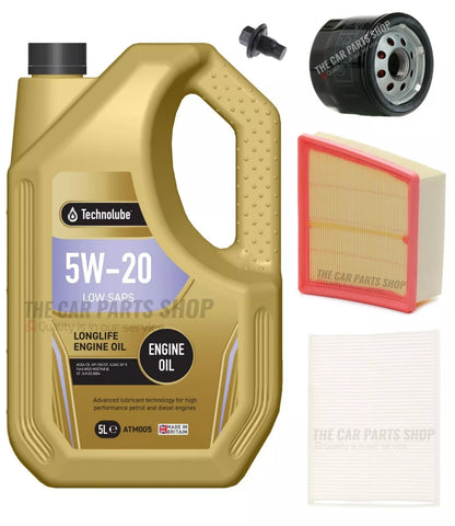 5L TECHNOLUBE 5W20 SERVICE KIT FOR FORD FIESTA 1.0 ECOBOOST MK8