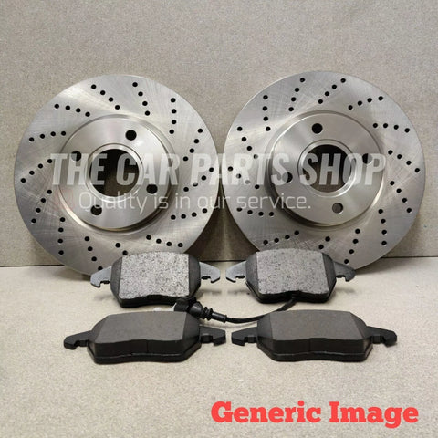 FOR AUDI S3 2.0 8V MK3 2012+ DRILLED REAR DISCS & REAR PADS