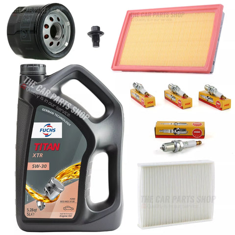 COMPLETE SERVICE KIT FOR FORD FIESTA 1.4 PETROL MK7 WITH NGK SPARK PLUGS