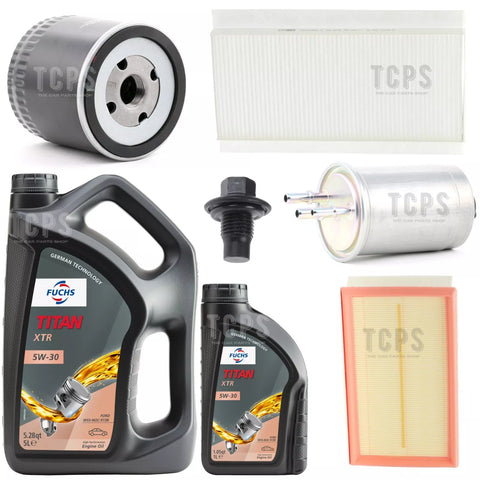 FOR FORD FOCUS 1.8 DIESEL MK1 FULL SERVICE KIT WITH 6L FUCHS XTR 5W30 ENGINE OIL