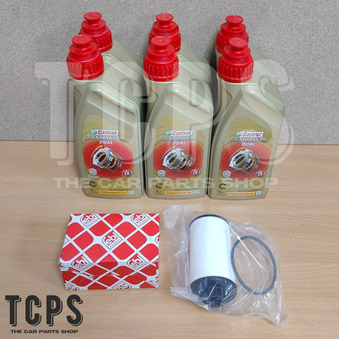 FOR VW CADDY COMBI 2K 1.9 TDI DSG GEARBOX SERVICE 6L DCT FLUID & FILTER PREMIUM