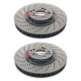 FOR MERCEDES C63 AMG W204 FRONT DRILLED BRAKE DISCS HIGH CARBON 360MM OEM