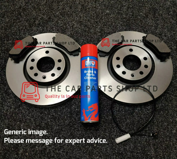 FOR BMW 118D E87 REAR BRAKE DISCS AND BRAKE PADS + SENSOR INCLUDED BRAND NEW