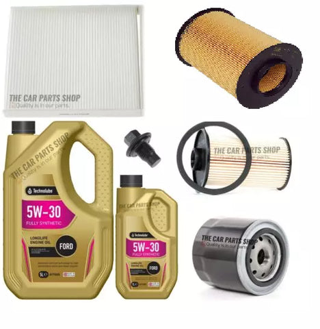 FOR FORD C-MAX 1.8 TDCi (02/07 - 09/10) FULL SERVICE KIT WITH A NEW SUMP PLUG