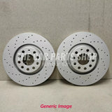 FOR VW GOLF R MK7 2013> FULLY COATED REAR AXLE DRILLED DISCS 310MM