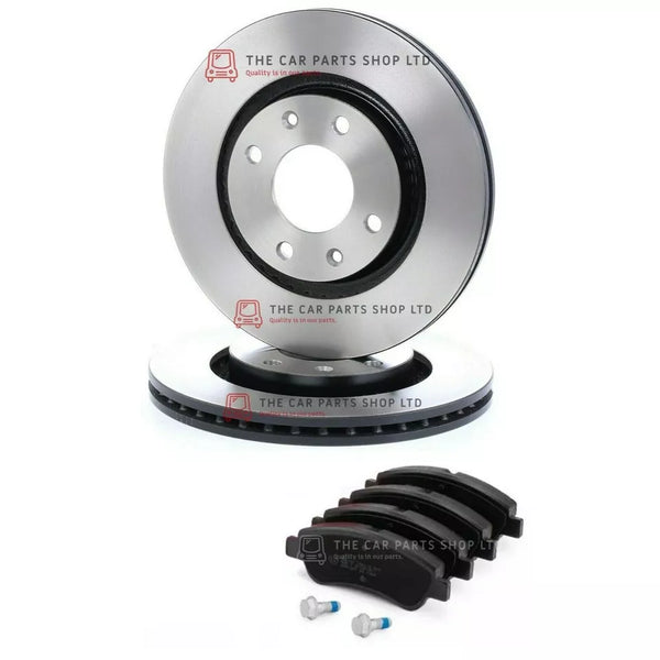 FOR CITROEN C4 CACTUS 1.6 BLUEHDI 2014> FRONT DISCS AND BRAKE PADS BRAND NEW