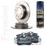 FOR VW CADDY MK3 2.0 2004-2012 BREMBO REAR DISCS 256MM & BREMBO PADS + CLEANER