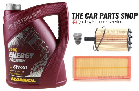 FOR VW GOLF 1.6 DIESEL TDI SERVICE KIT 5L MANNOL 7908 5W30 & AIR OIL SUMP PLUG