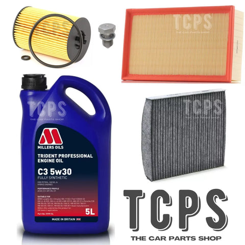 TO FIT VW GOLF 1.6 2.0 TDI MK7 2012+ MILLERS SERVICE KIT CARBON CABIN AIR OIL