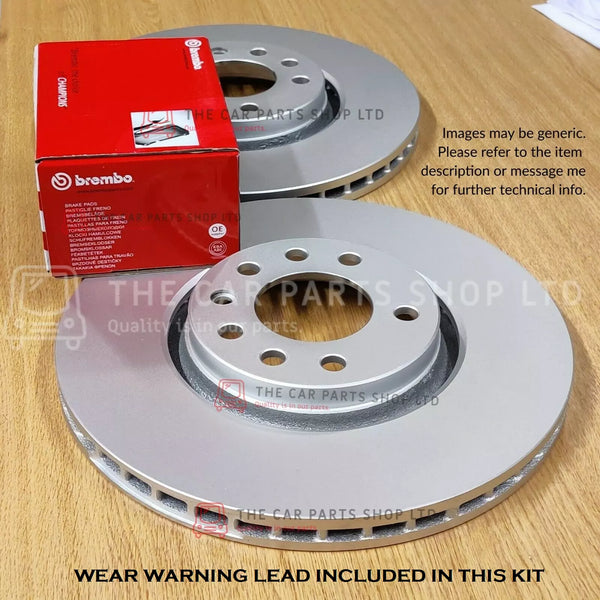 FOR BMW 118D E87 FRONT COATED BRAKE DISCS 292MM & BREMBO PADS + SENSOR INCLUDED
