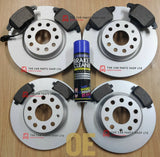 FOR SEAT LEON 1.9 TDI MK1 2005-2013 FRONT & REAR BRAKE DISCS & PADS FULL SET