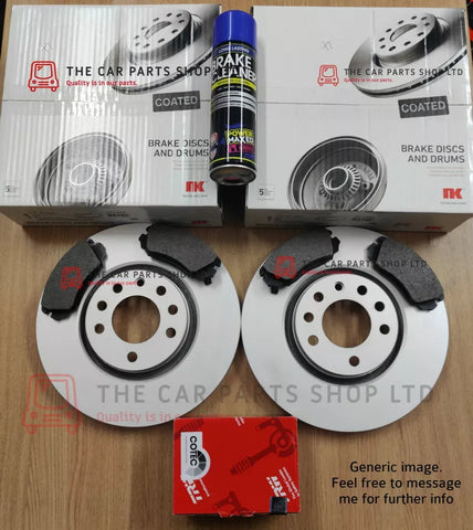 FITS MINI ONE 1.6 R50 2001-2007 NK REAR FULLY COATED DISCS 259MM & TRW PADS