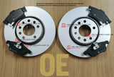 FOR VW GOLF R MK7 2013> COATED FRONT DISCS & FRONT BRAKE PADS (340MM) NEW